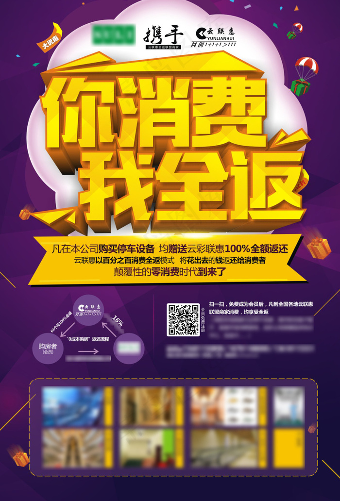 你消费我全返(297X420)cdr矢量模版下载