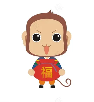 猴子吉祥物图片