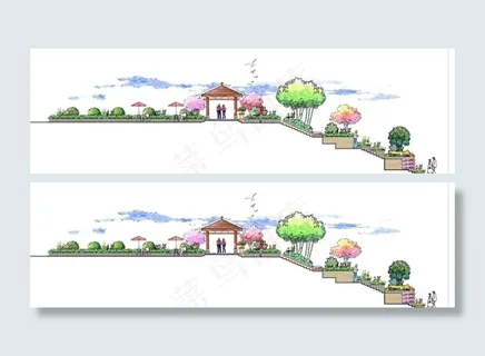 小区节点立面图图片 小区节点立面图图片