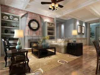 免费客厅3Dmax建筑装饰