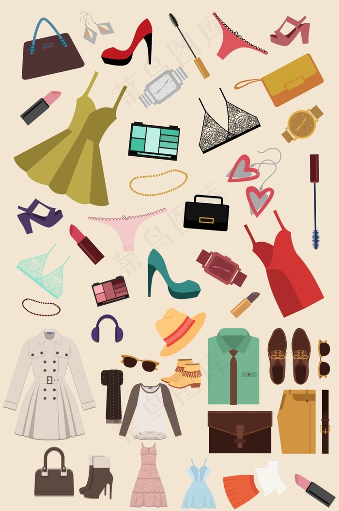 卡通时尚小图标