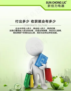 3D小人办公室挂画收获图片