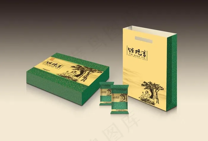 茶叶包装系列（展开图）图片(2363X3543(DPI:150))psd模版下载