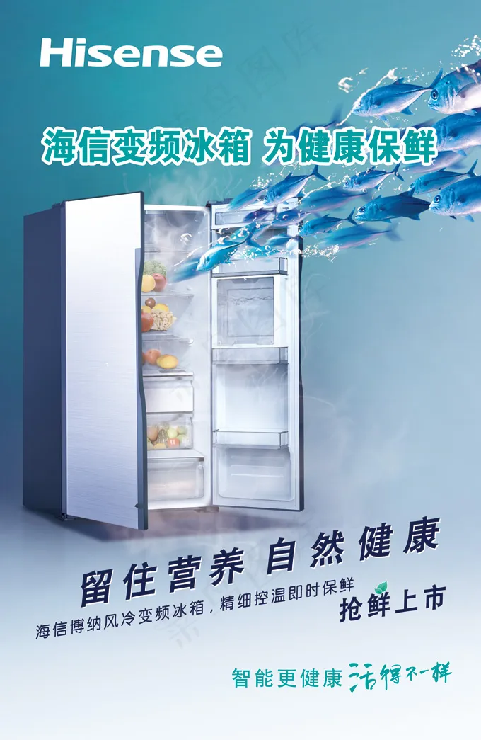 海信双开门变频冰箱PSD素材(1587X2438(DPI:72))psd模版下载