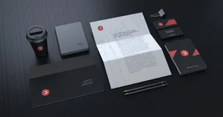 黑色高端VI设计提案PSD