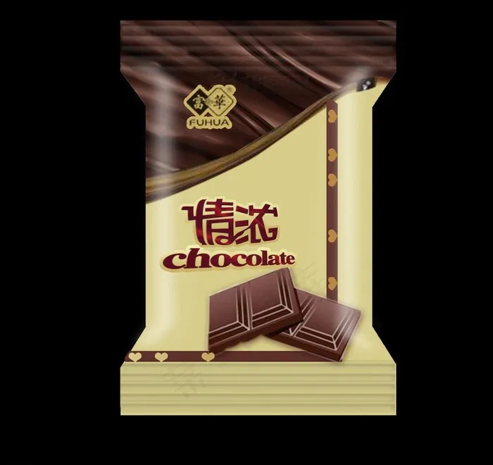 巧克力包装图片psd模版下载