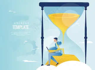 扁平化商务创意矢量素材