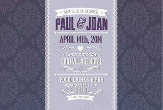 婚礼请柬背景图片