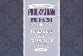 婚礼请柬背景图片