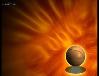 蓝球动态光效视频素材