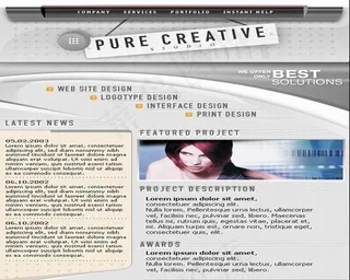 欧美个性网站模板