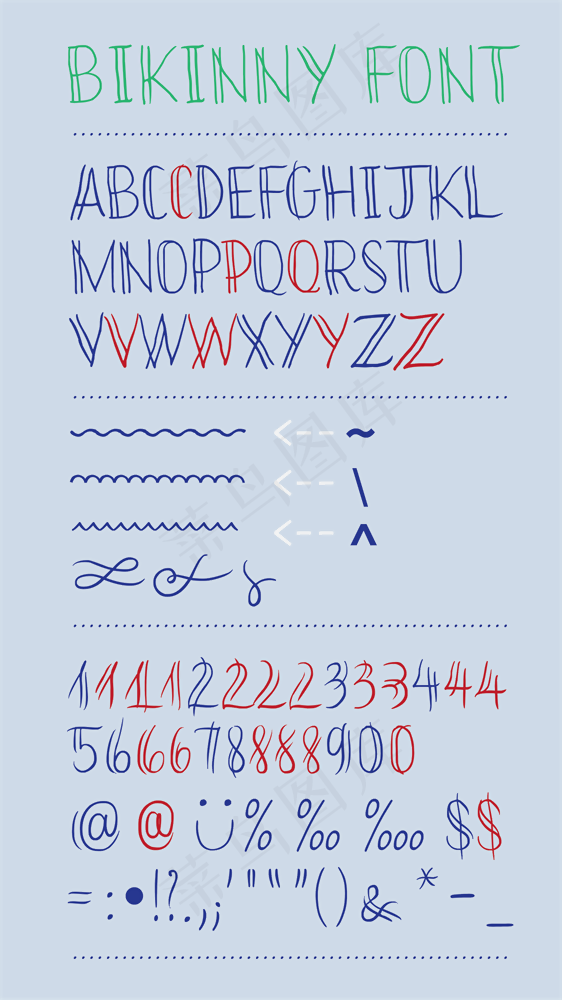 bikinny演示字体