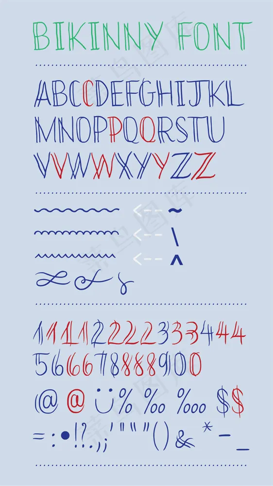 bikinny演示字体