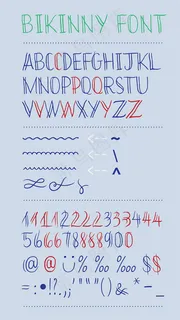 bikinny演示字体