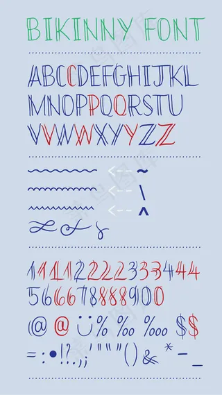 bikinny演示字体
