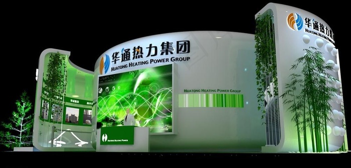 展览3D模型图片(7907X731(DPI:300))psd模版下载