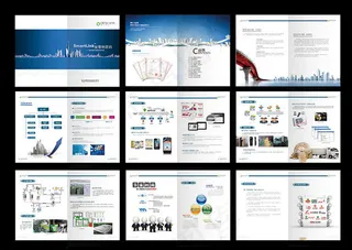 电子科技画册矢量素材