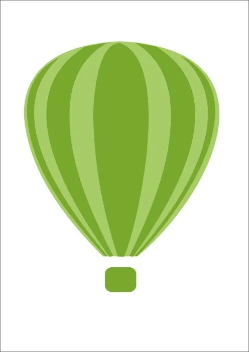 CorelDRAW 热气球标志cdr矢量模版下载