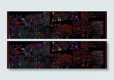 cad平面图库图片