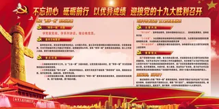 不忘初心砥砺前行迎接党的十九大