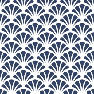 中国中式和风民族风格蓝色花纹瓷器手绘背景底纹图案矢量图片素材