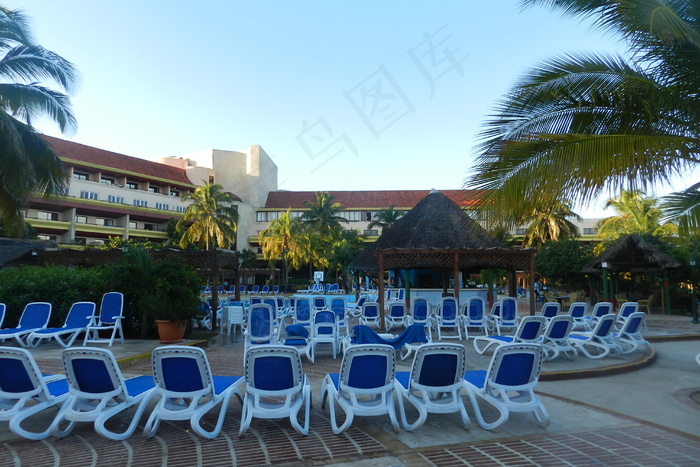 古巴海滩酒店风光图片