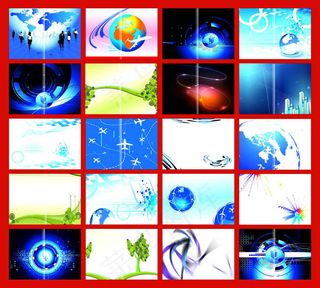 精品炫彩画册封面模版矢量素材