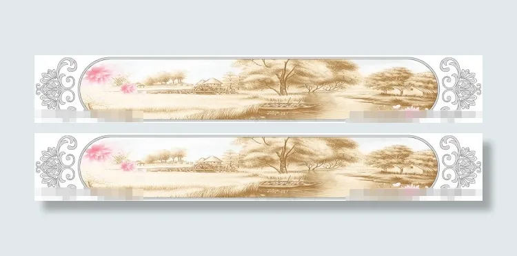 秋天风景腰线psd模版下载