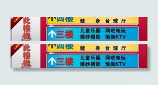 楼层指示牌图片
