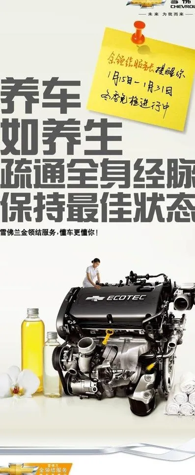 养车如养生展架cdr矢量模版下载