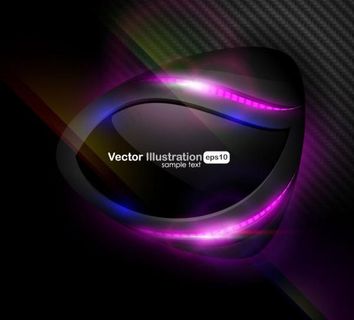 华丽光晕背景矢量素材二