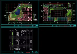 绿化配置cad图纸