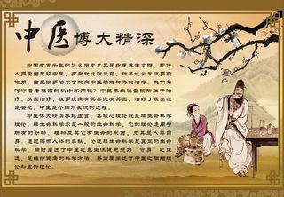 中医文化挂画 墙画图片