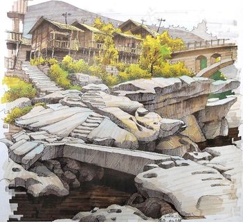 夏克梁手绘图片