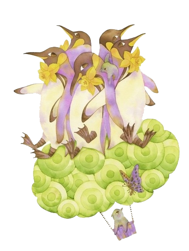 卡通冰河冰川企鹅png免扣素材