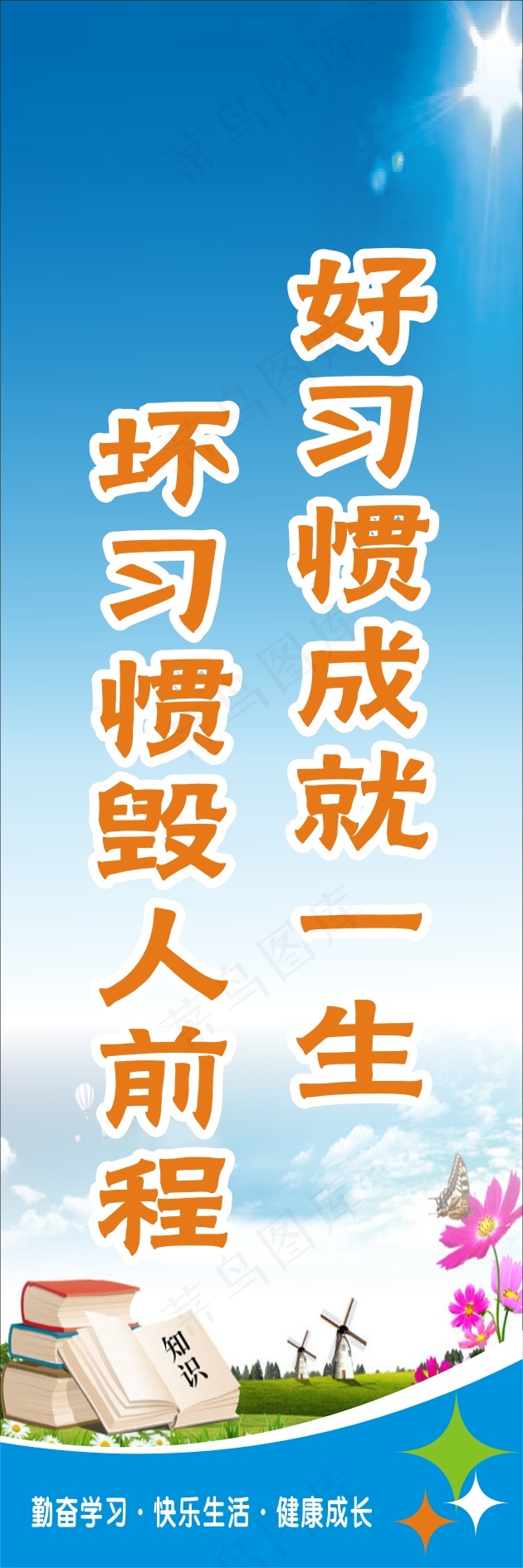 好习惯成就一生cdr矢量模版下载