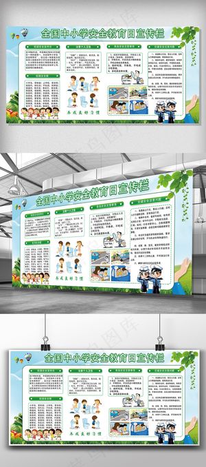 中小学安全教育日宣传展板