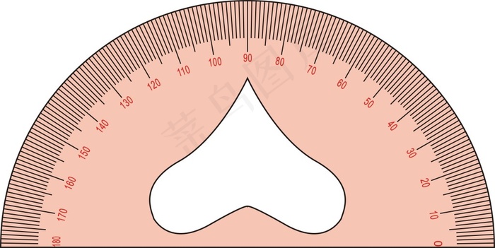量角尺cdr矢量模版下载
