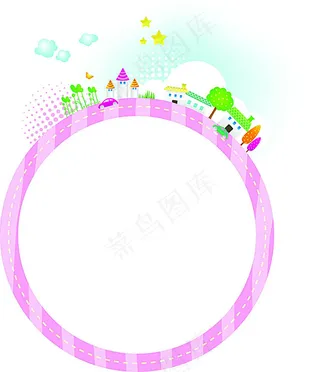矢量卡通边框