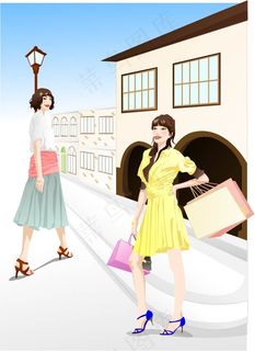购物的女生