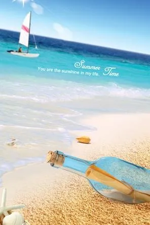 漂流瓶图片(1772X2504(DPI:300))psd模版下载