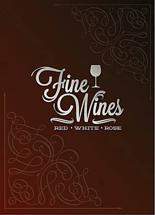 红色背景饮料单模板