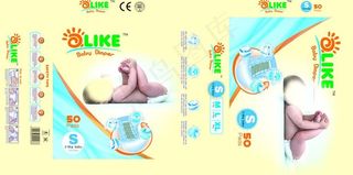 婴儿纸尿裤包装设计图图片