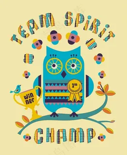 韩国矢量动物卡通图片