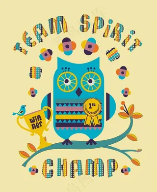 韩国矢量动物卡通图片