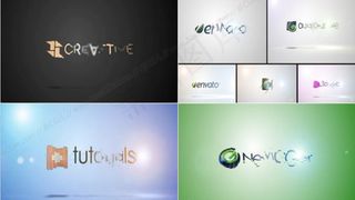 干净明亮的logo揭示片头AE模板