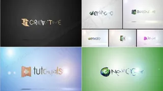 干净明亮的logo揭示片头AE模板