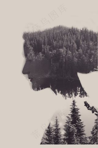 双重曝光艺术效果