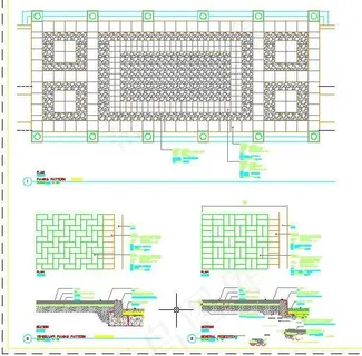 局部铺面细节详图