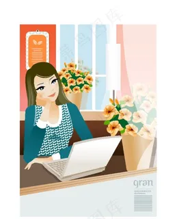 女孩子矢量素材